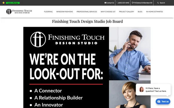 Job Listings for Finishing Touch Design Studio
