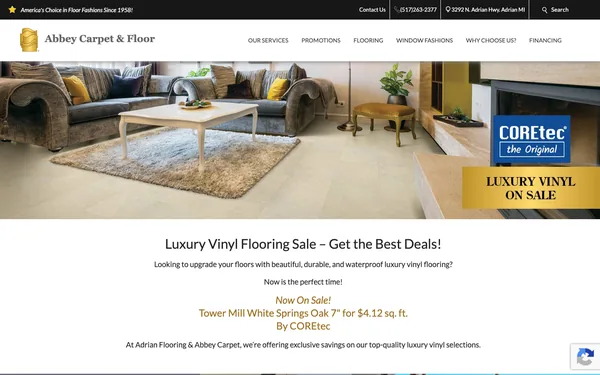 Save on COREtec Luxury Vinyl | Monthly Flooring Sale