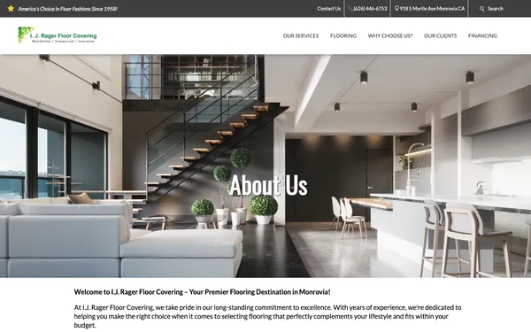 Learn about the things we do here at IJ Rager Floor Covering in Arcadia, CA.