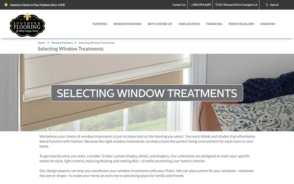Selecting Window Treatments