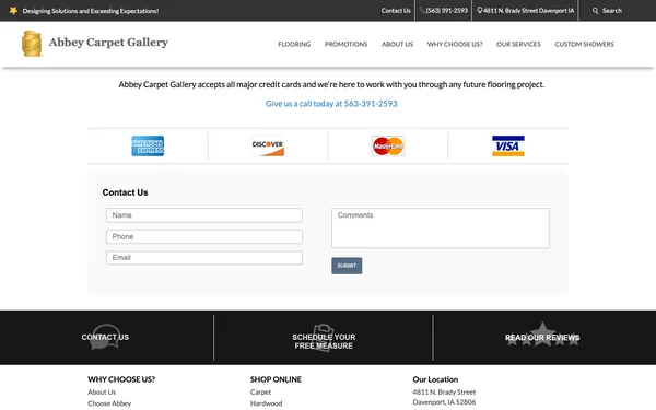 Credit Cards Accepted