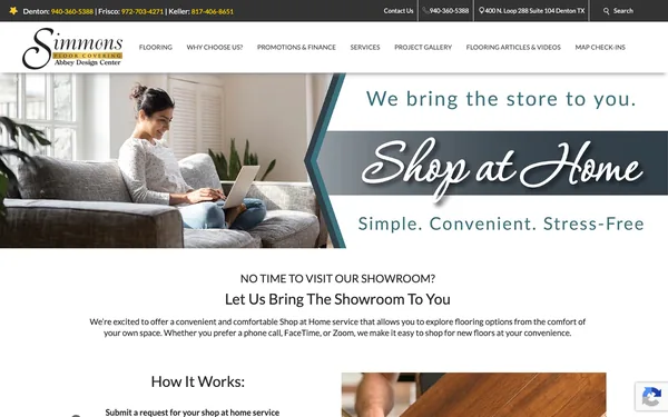 Shop at Home with a Professional Design Consultant! Free Complimentary Measure & Comprehensive Quote