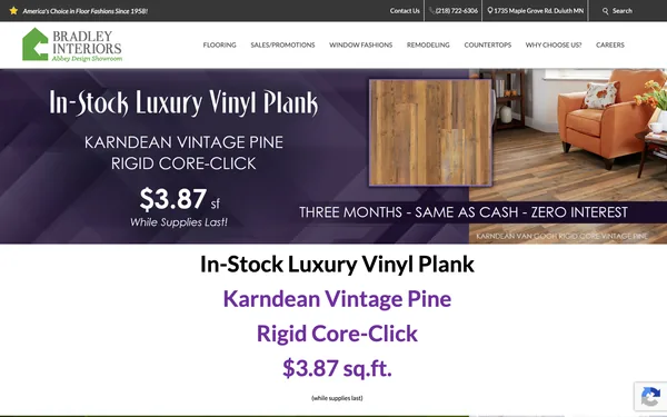 In-Stock Karndean | $3.87 sq.ft. | Take an extra 10% OFF Luxury Vinyl Flooring!