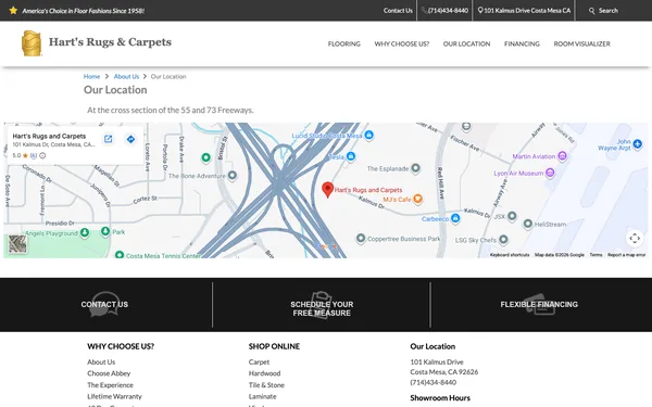 Hart's Rugs & Carpets | Costa Mesa, CA 92626 | Map and Directions