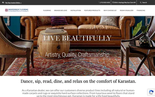 Karastan Featuring Luxury Carpet, Wood and LVP