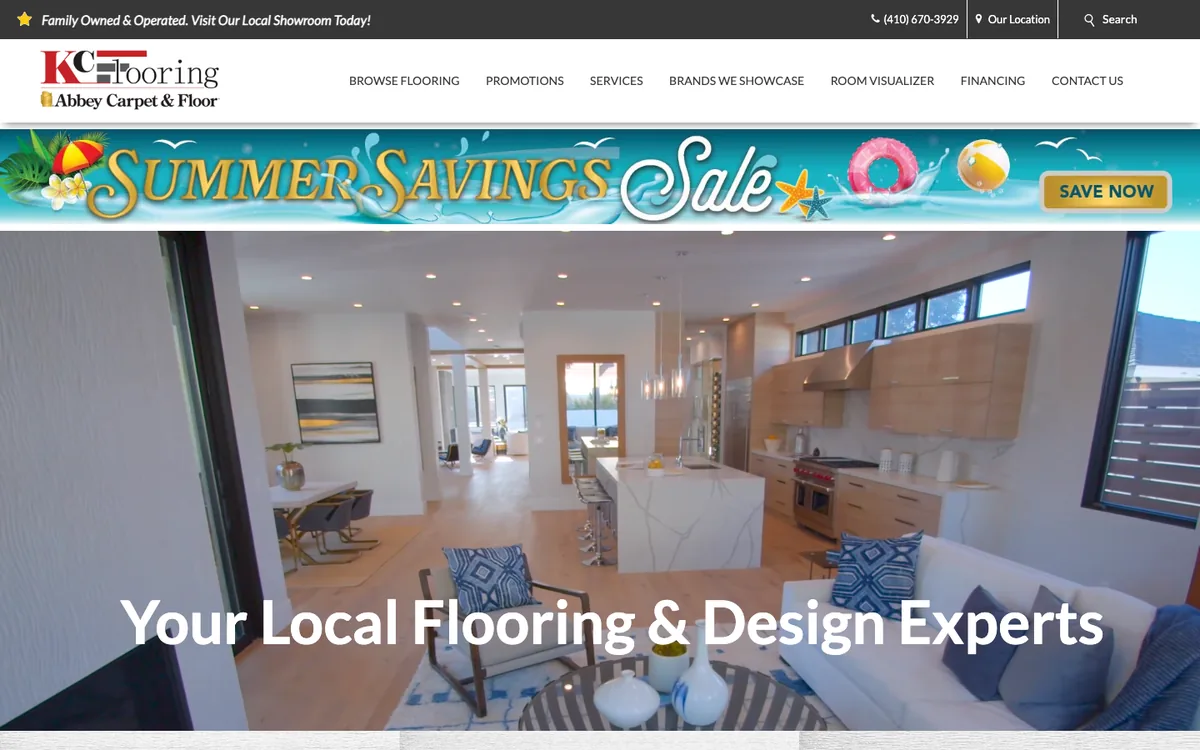 K.C. Flooring homepage