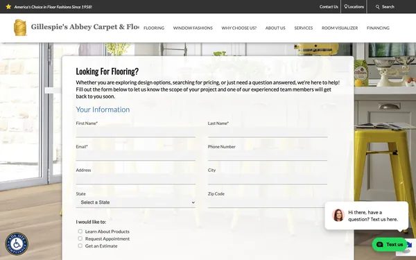 Contact Gillespie's Abbey Carpet & Floor in Fairfield and Vacaville