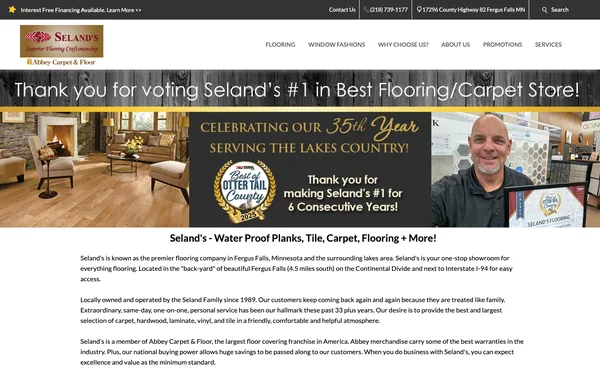 About SELAND'S Abbey Flooring Center