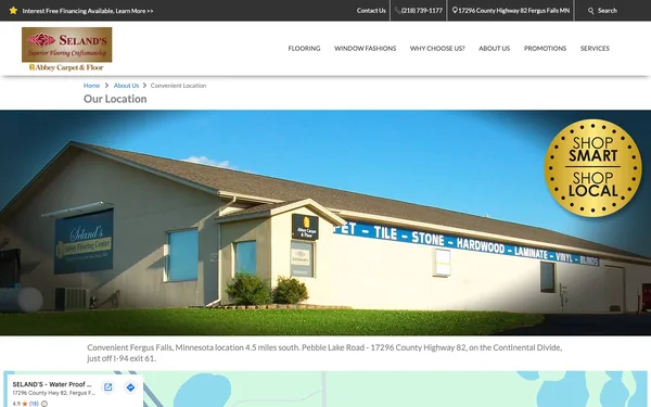 SELAND'S Abbey Flooring Center – Fergus Falls MN 56537 – Map and Directions