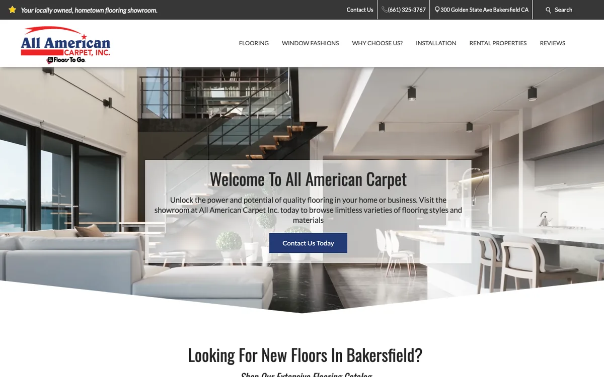 All American Carpet, Inc. homepage
