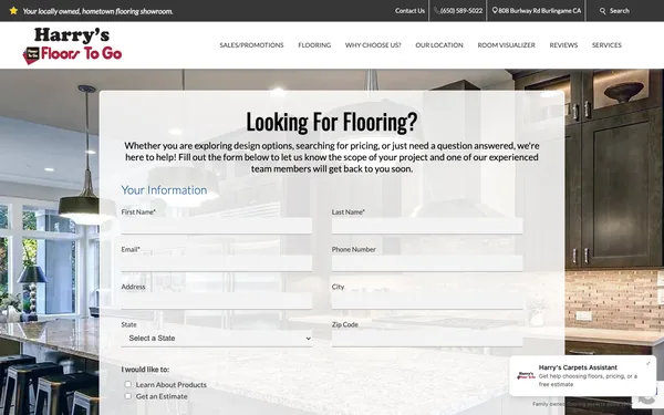 Contact Burlingame’s Best Flooring Showroom