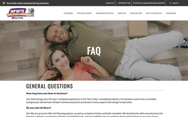 Flooring FAQ | Infinite Floors Kitchens Bathrooms