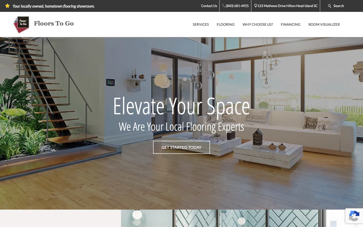 Floors To Go homepage