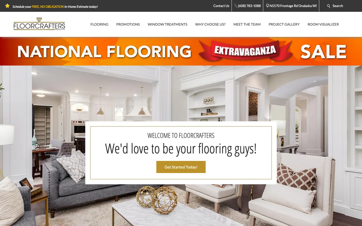 Floorcrafters homepage