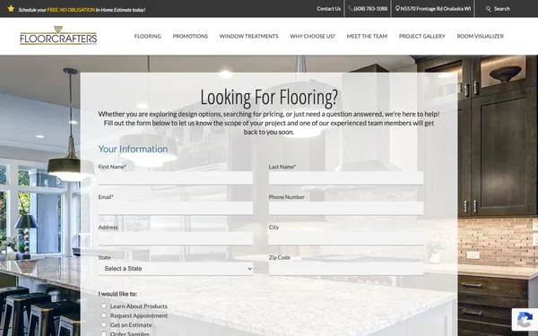 Contact Floorcrafters | Onalaska's Best Flooring Showroom
