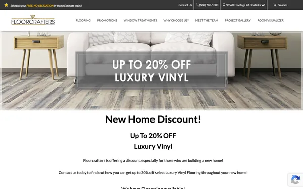 Up to 20% OFF Luxury Vinyl Flooring