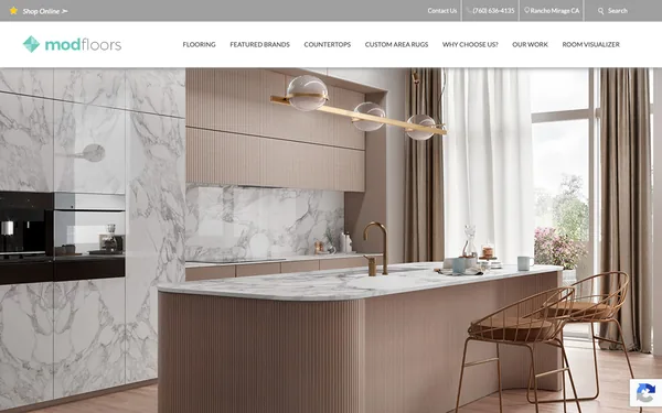 Kitchen & Bath countertops in quartz, granite, solid surface, and laminate