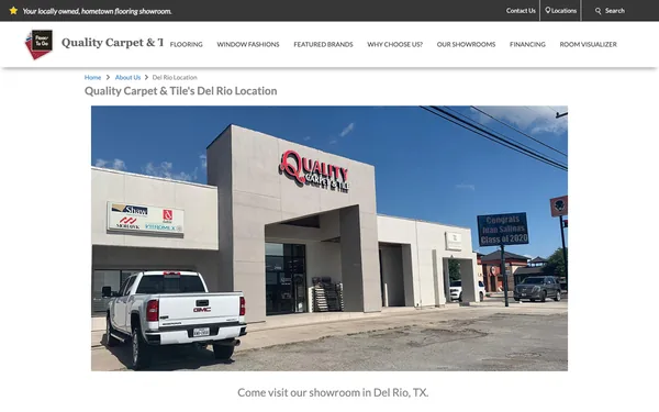Map and Directions To Del Rio's #1 Floor Covering Showroom