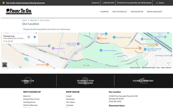 Floors To Go’s Location – Map and Directions