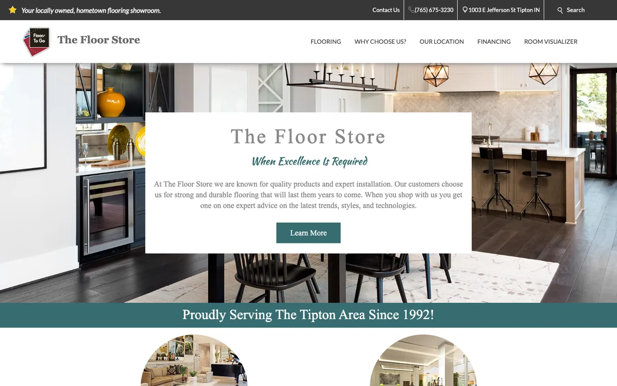 The Floor Store homepage