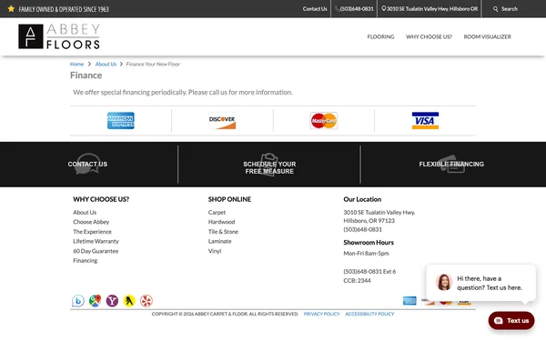 Finance & Payment Options