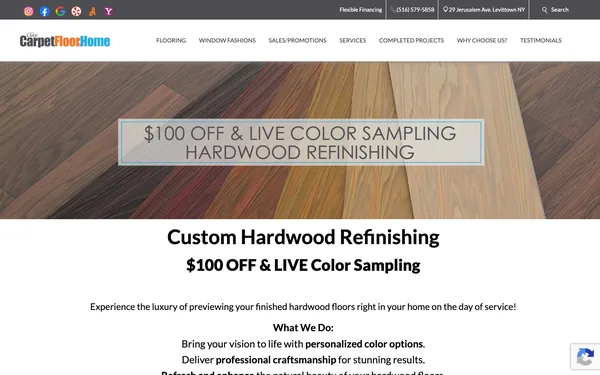 Hardwood Floor Refinishing | $100 OFF