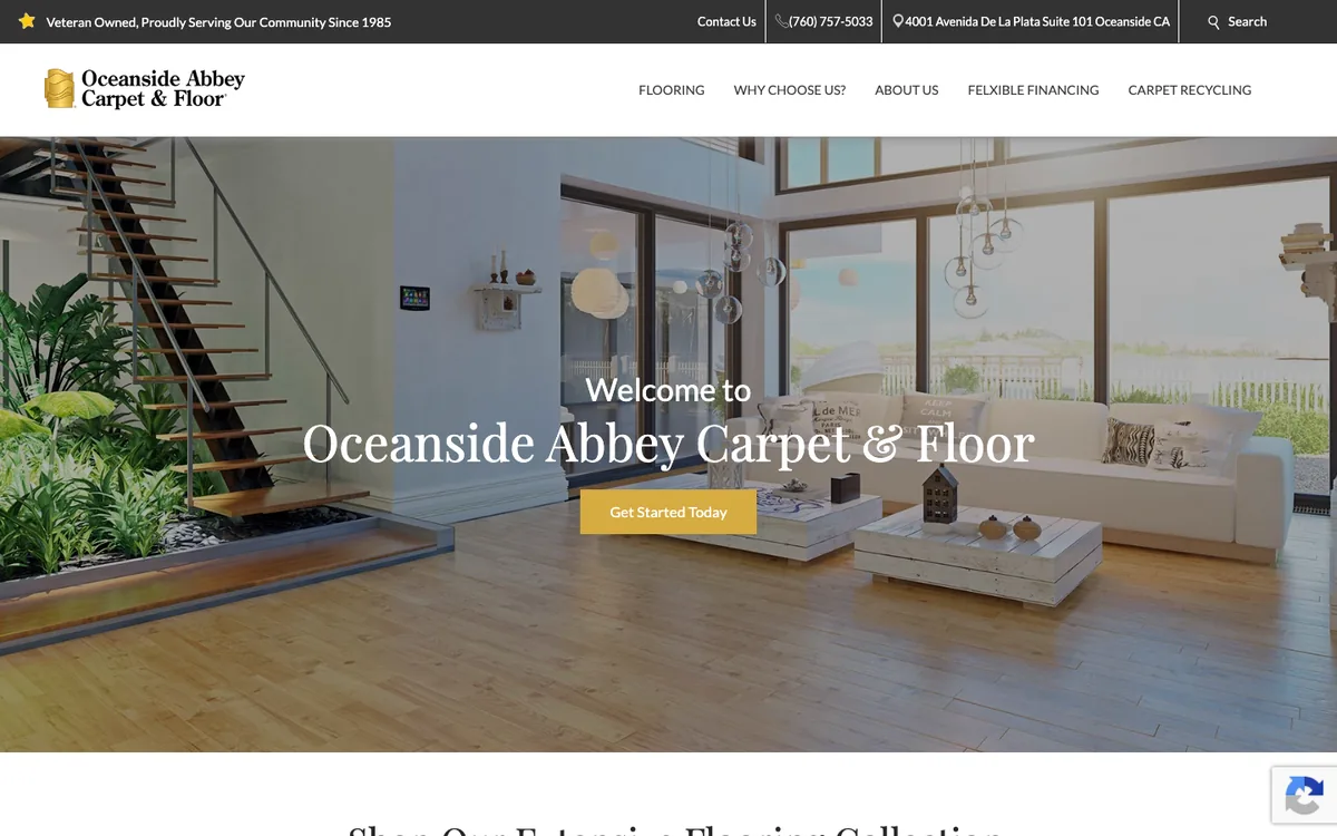 Oceanside Abbey Carpet & Flooring homepage