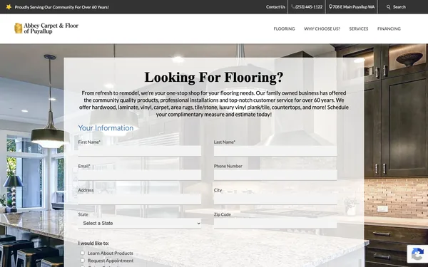 Contact Abbey Carpet & Floor of Puyallup – Best Flooring Showroom in Puyallup, WA, 98372
