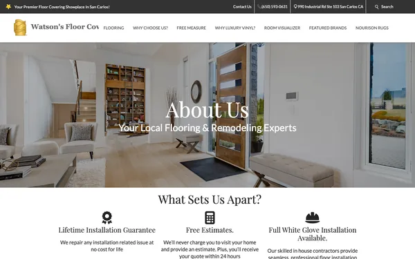 About Watson's Floor Coverings | San Carlos, CA 94070 | Flooring On Sale