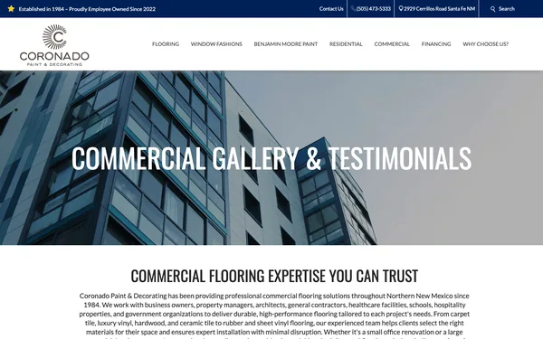 Commercial Flooring Solutions | Coronado Paint & Decorating | Santa Fe, NM 87507