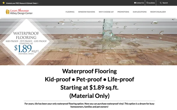 Waterproof Flooring | Starting at $1.89 sq.ft.