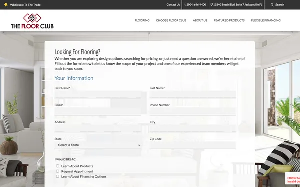 Contact Jacksonville’s Best Flooring Showroom