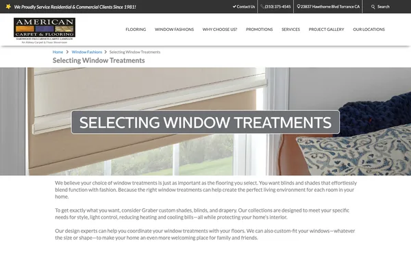 Selecting Window Treatments