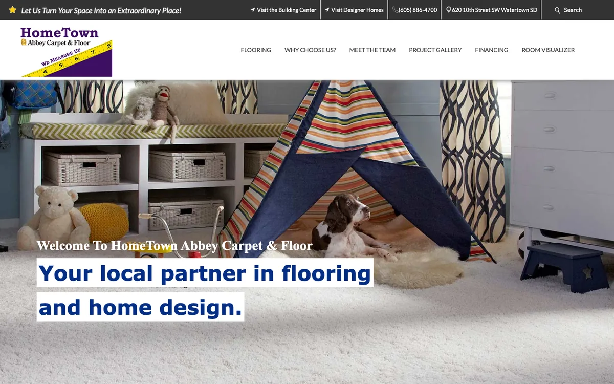 Abbey Carpet & Floor homepage