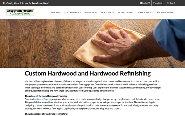 Custom Hardwood and Hardwood Refinishing